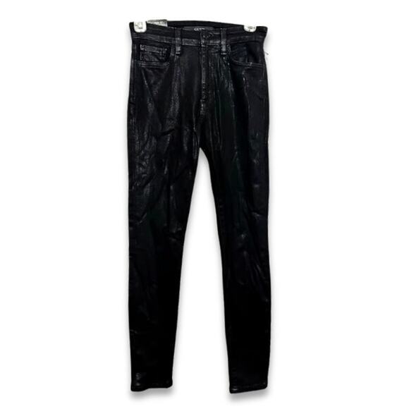 Joe's Jeans High Rise Skinny Stretch Fabric Ankle Length Black Women's 24 NWT - Picture 3 of 11